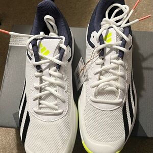 Adidas Men's White and Black Athletic Shoes